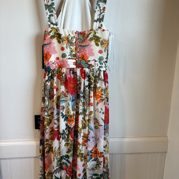 NWT! Lulus Lilja Cream Floral Print Maxi Dress Size XS - Picture 15 of 16